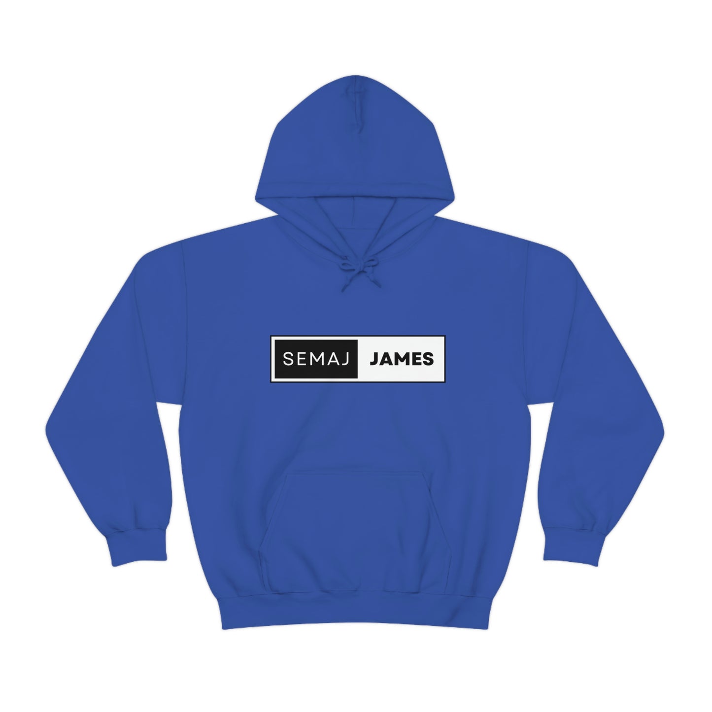 Semaj James Black & White Unisex Heavy Blend™ Hooded Sweatshirt