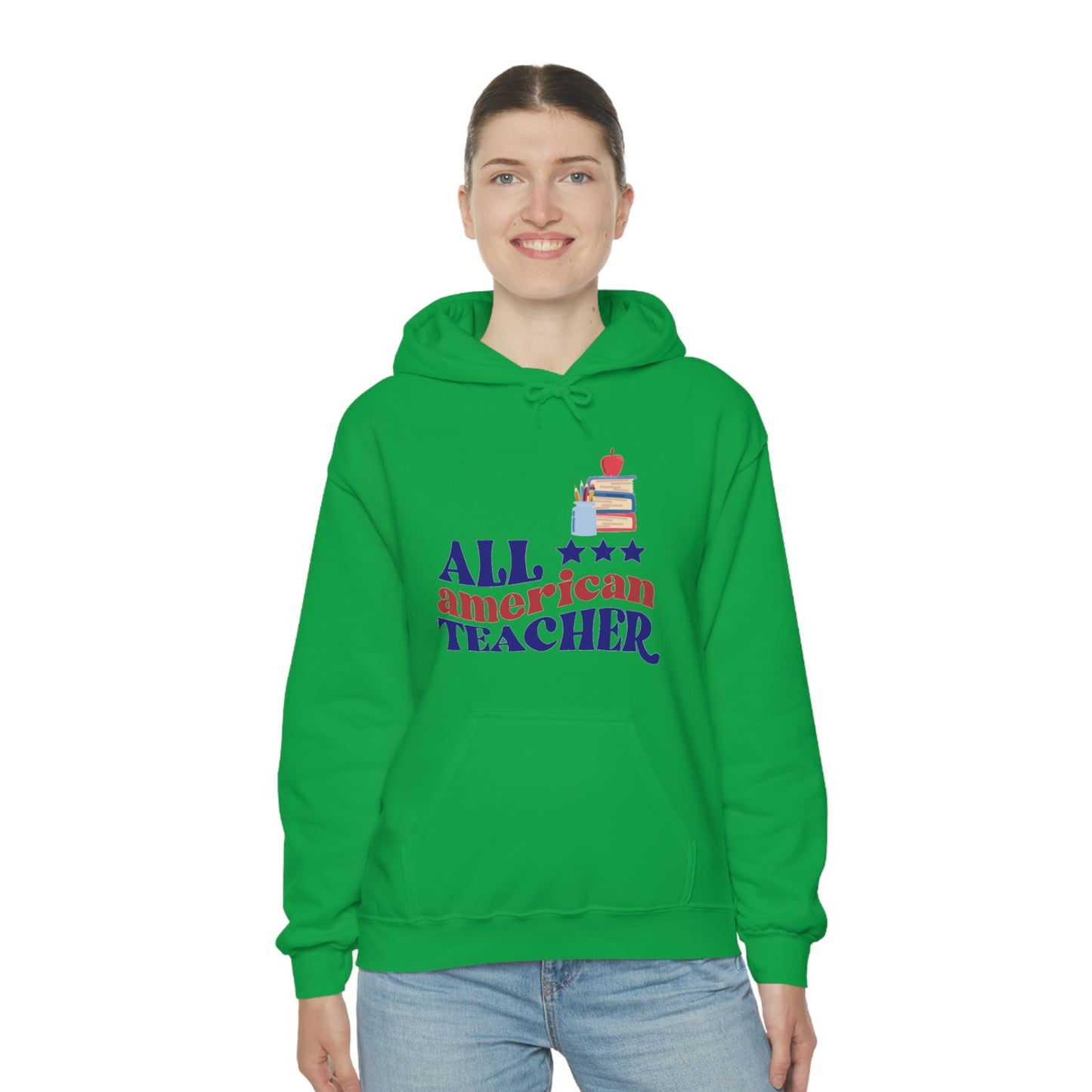 All American Teacher Unisex Heavy Blend™ Hooded Sweatshirt