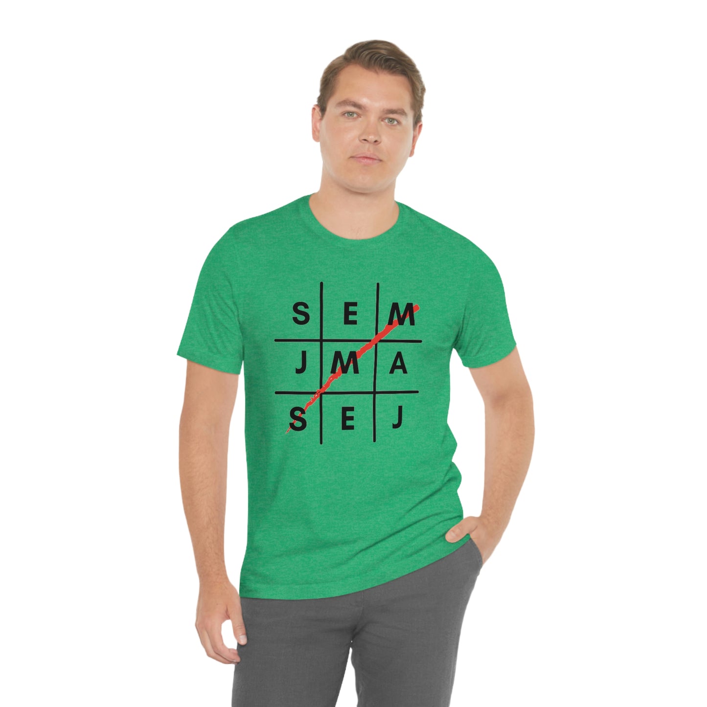 Semaj James Tic Tac Toe Unisex Jersey Short Sleeve Tee