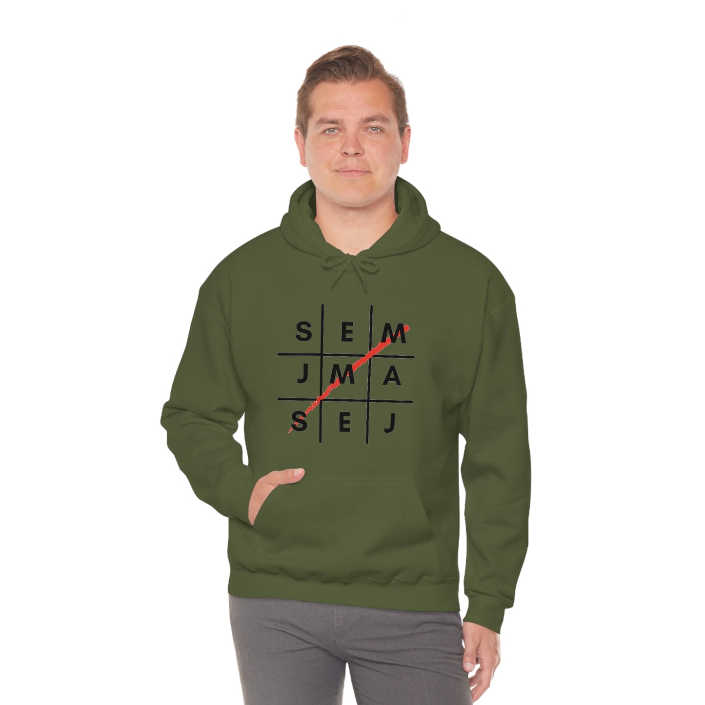 Semaj James Tic Tac Toe Unisex Heavy Blend™ Hooded Sweatshirt