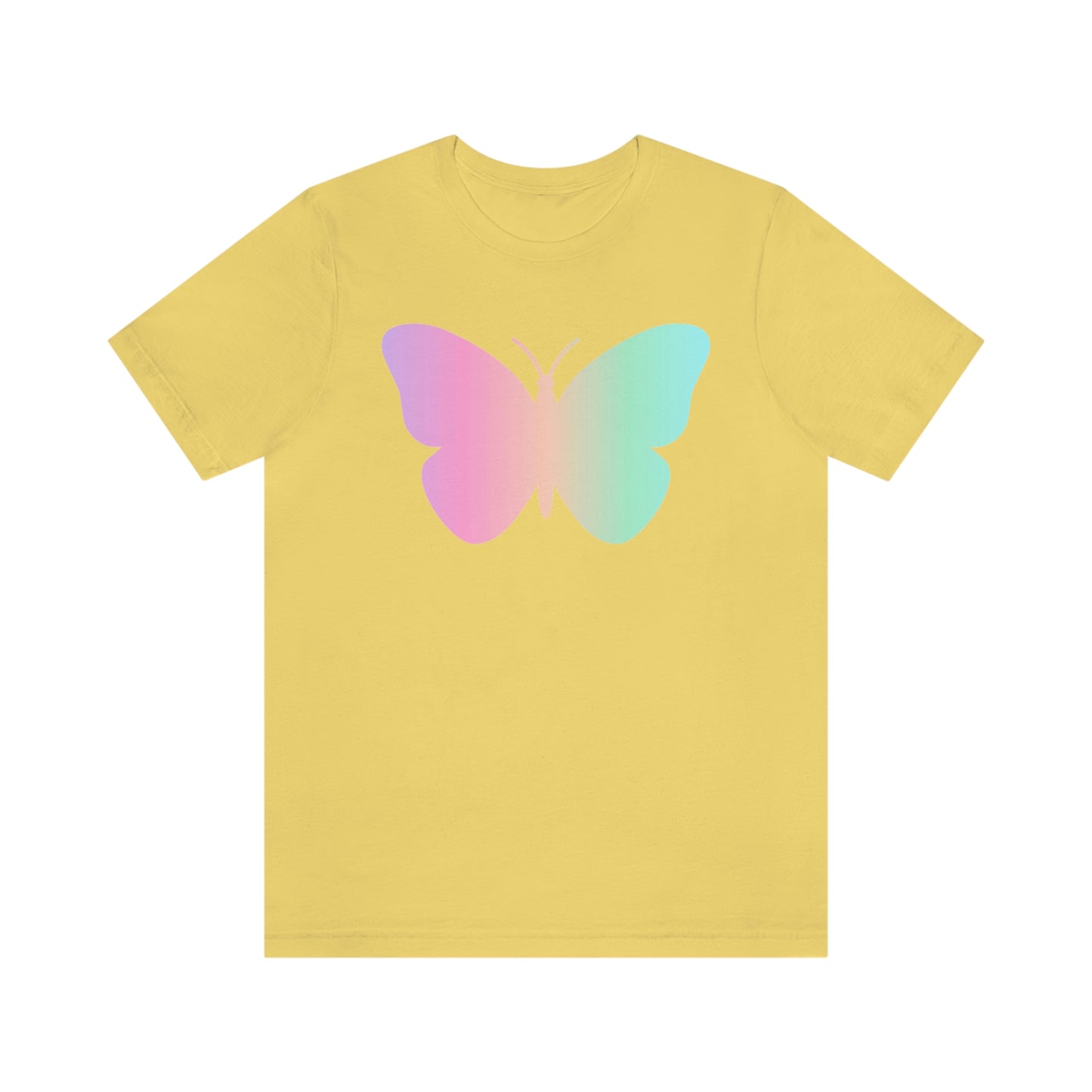 Butterfly Pink and Green Unisex Jersey Short Sleeve Tee