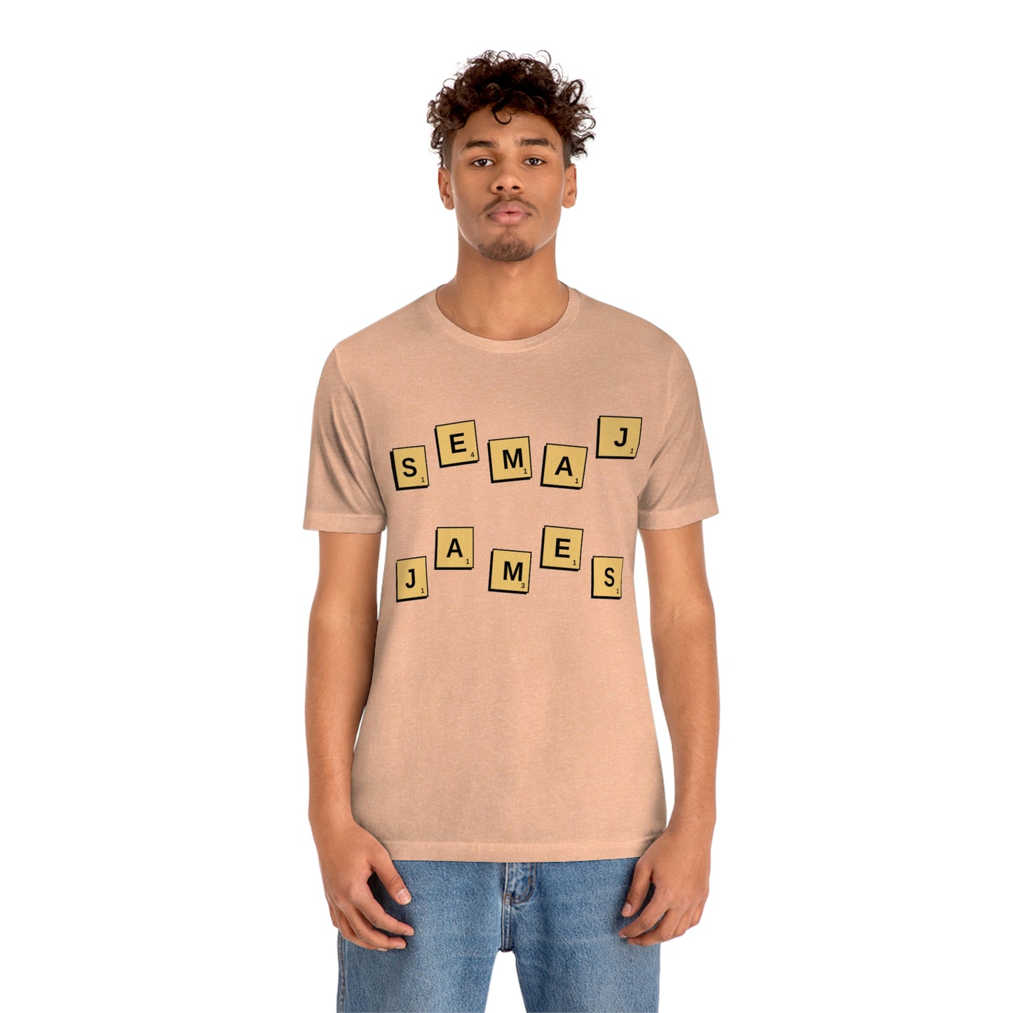 Semaj James Scrabble Unisex Jersey Short Sleeve Tee