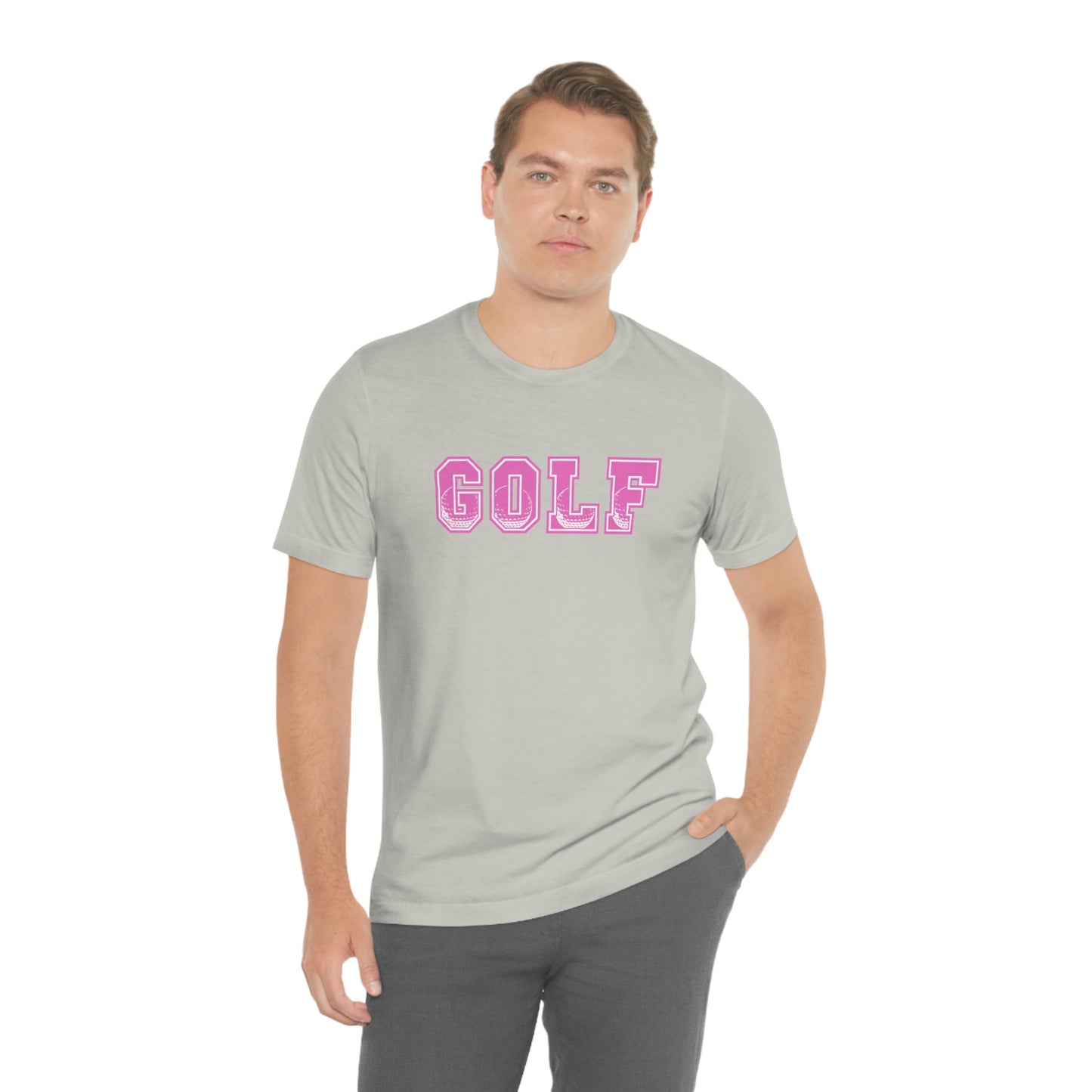 Golf Pink Unisex Jersey Short Sleeve Tee