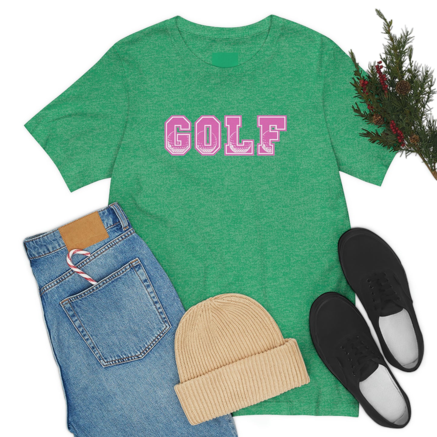 Golf Pink Unisex Jersey Short Sleeve Tee