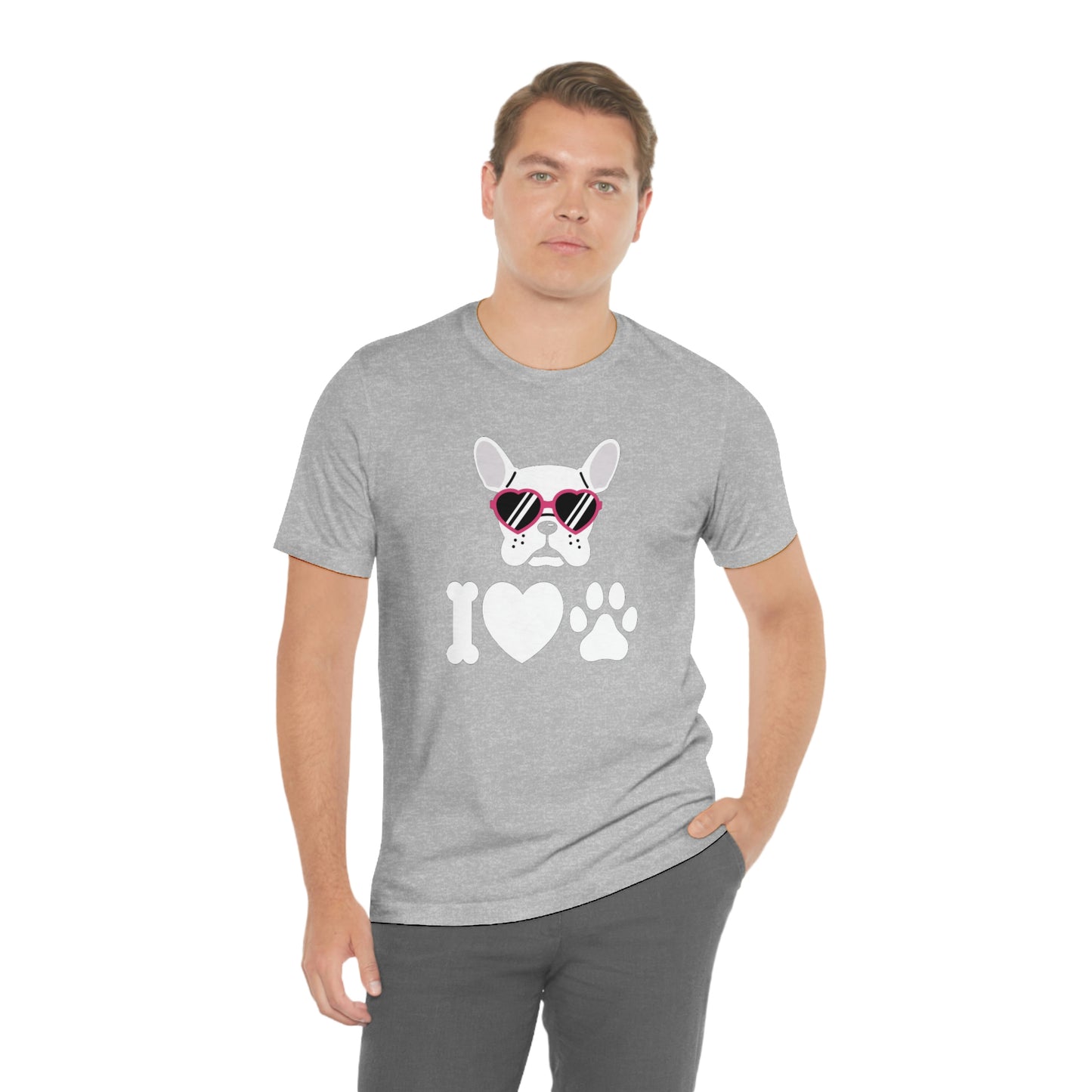 I Love Puppy Love Unisex Jersey Short Sleeve Tee