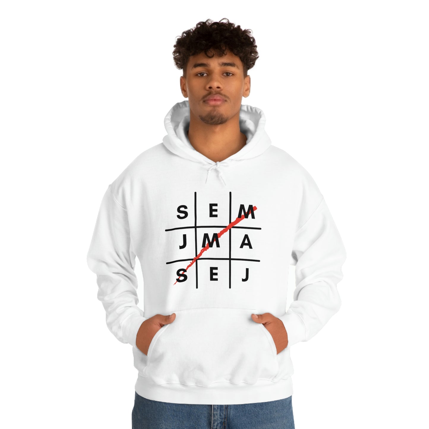 Semaj James Tic Tac Toe Unisex Heavy Blend™ Hooded Sweatshirt