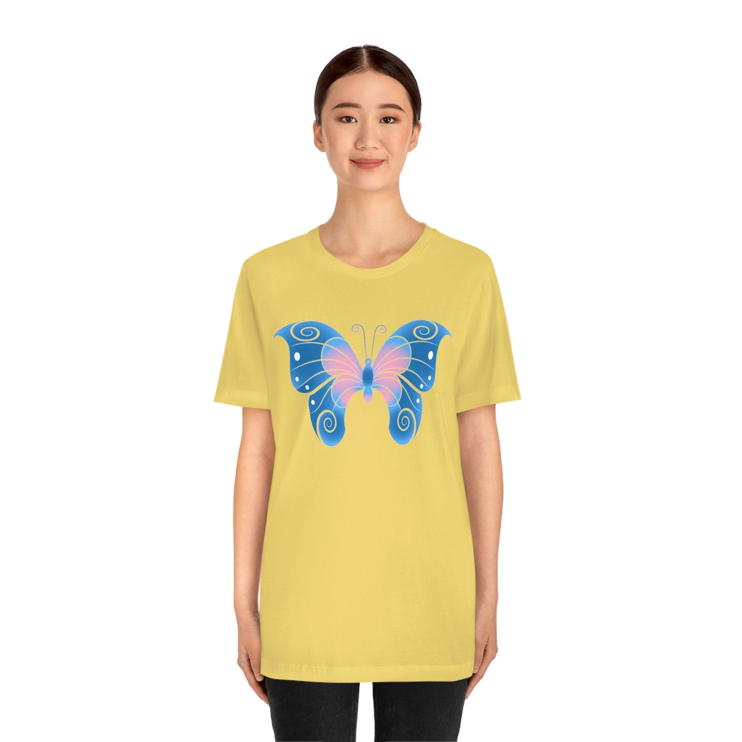 Butterfly Blue Unisex Jersey Short Sleeve Tee