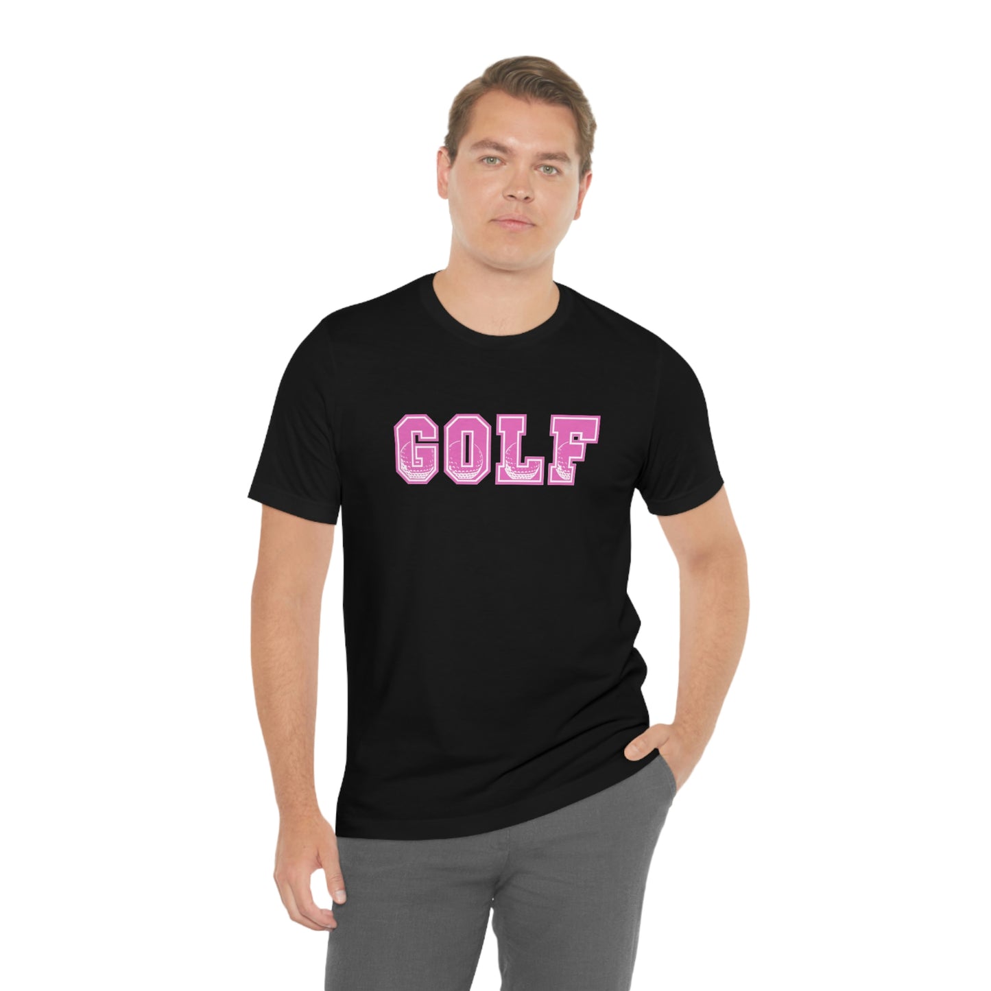 Golf Pink Unisex Jersey Short Sleeve Tee