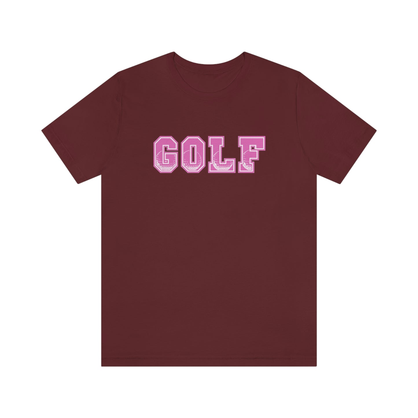 Golf Pink Unisex Jersey Short Sleeve Tee