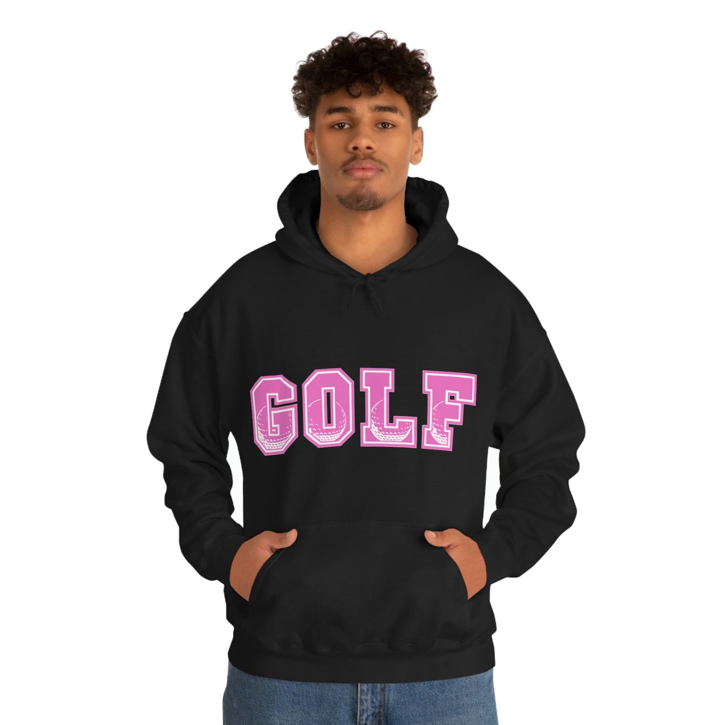 Golf Pink Unisex Heavy Blend™ Hooded Sweatshirt