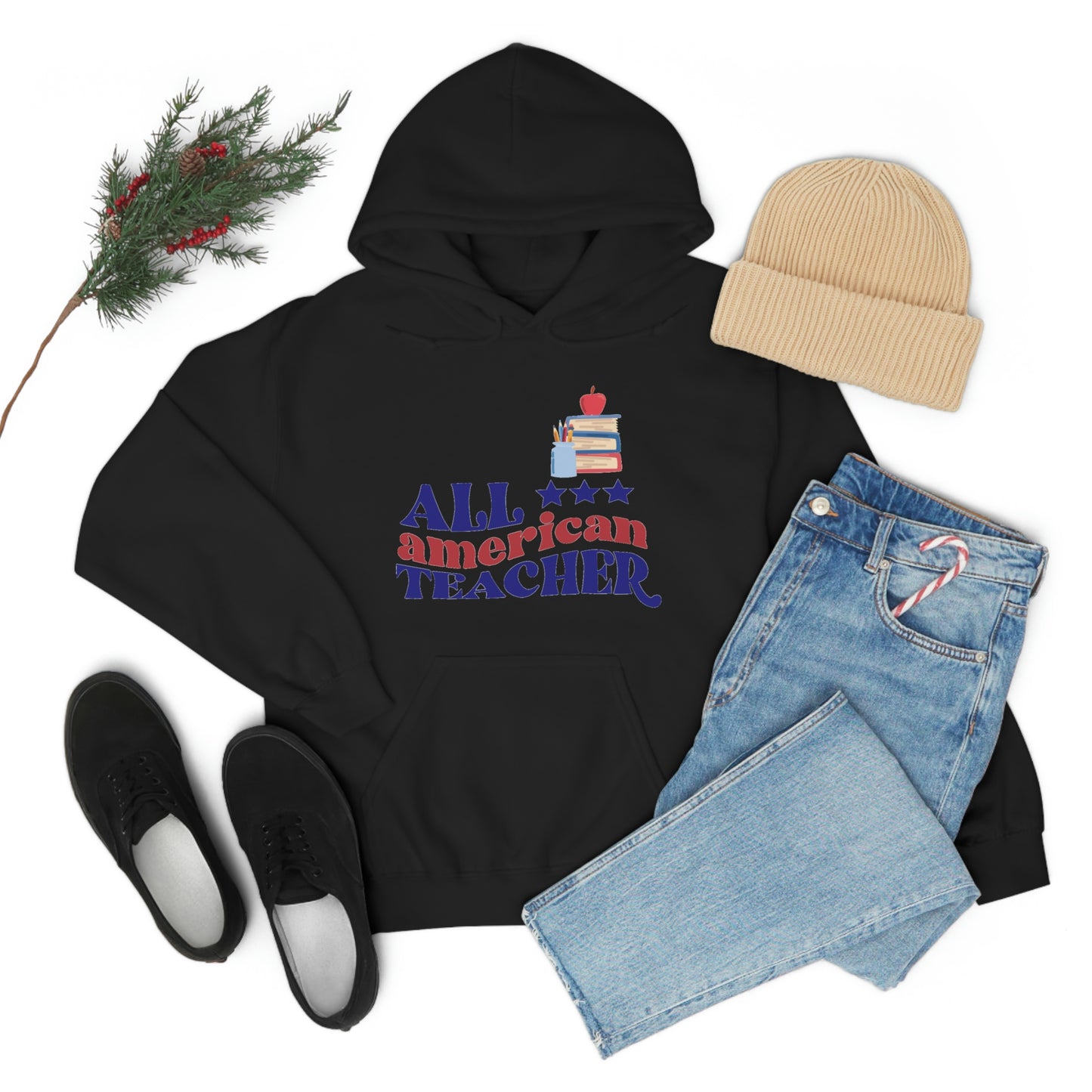 All American Teacher Unisex Heavy Blend™ Hooded Sweatshirt