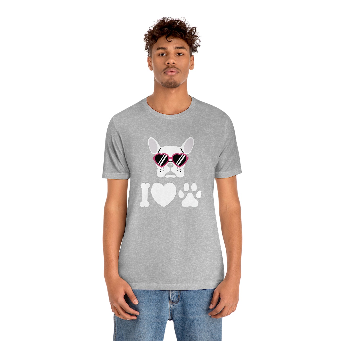 I Love Puppy Love Unisex Jersey Short Sleeve Tee