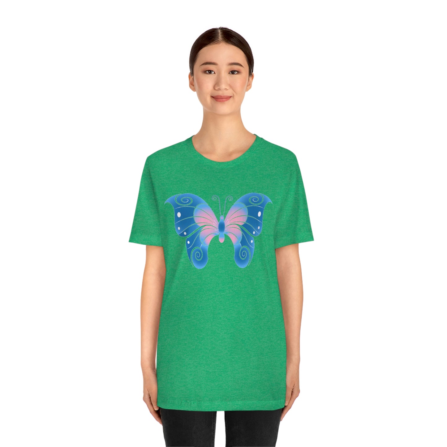 Butterfly Blue Unisex Jersey Short Sleeve Tee