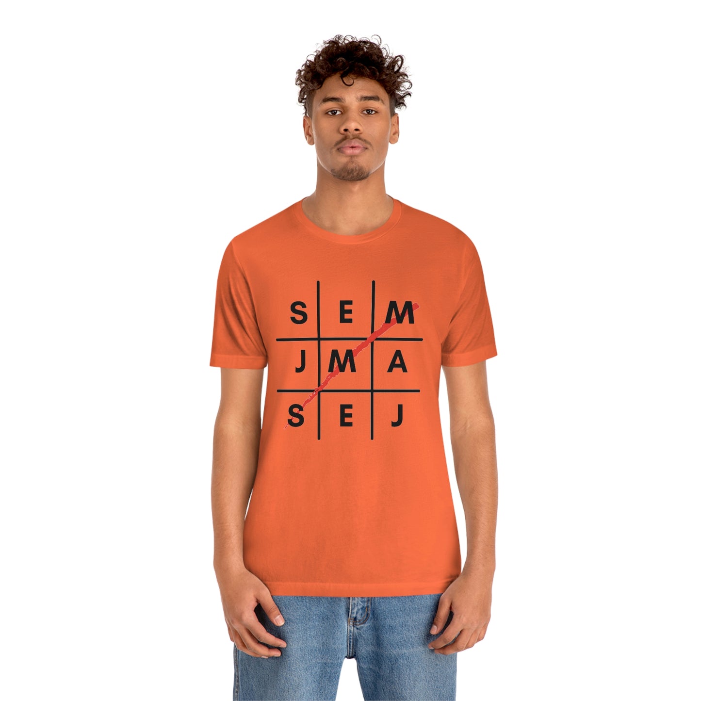 Semaj James Tic Tac Toe Unisex Jersey Short Sleeve Tee