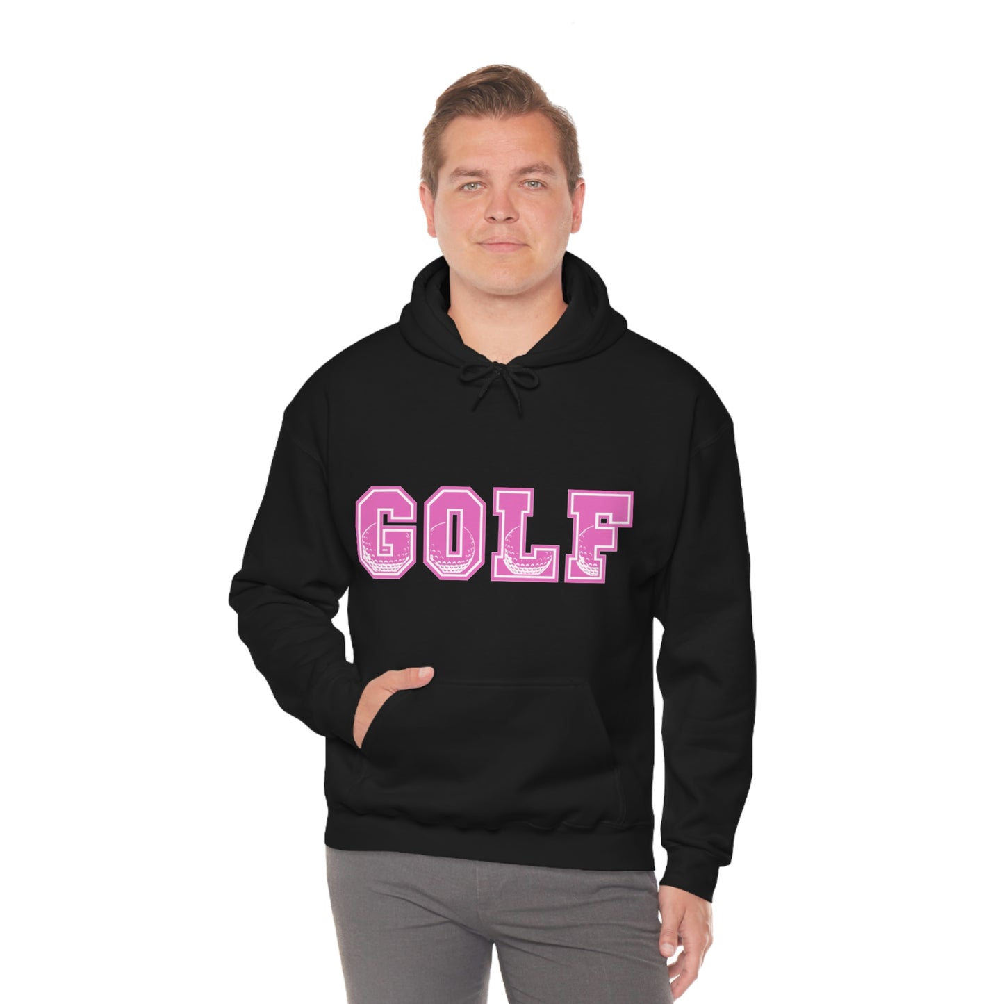 Golf Pink Unisex Heavy Blend™ Hooded Sweatshirt