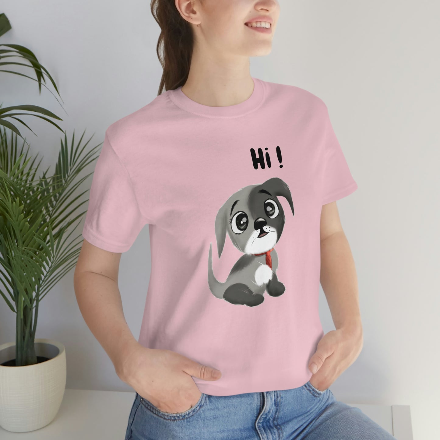 Hi Puppy Unisex Jersey Short Sleeve Tee