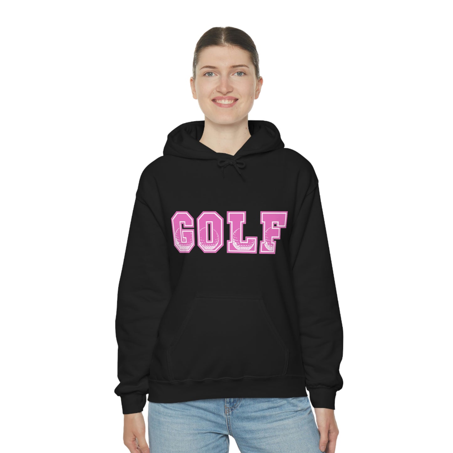 Golf Pink Unisex Heavy Blend™ Hooded Sweatshirt