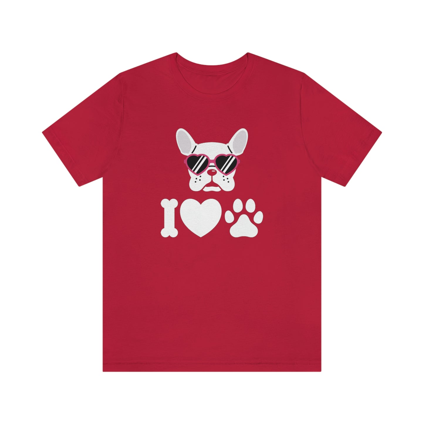 I Love Puppy Love Unisex Jersey Short Sleeve Tee