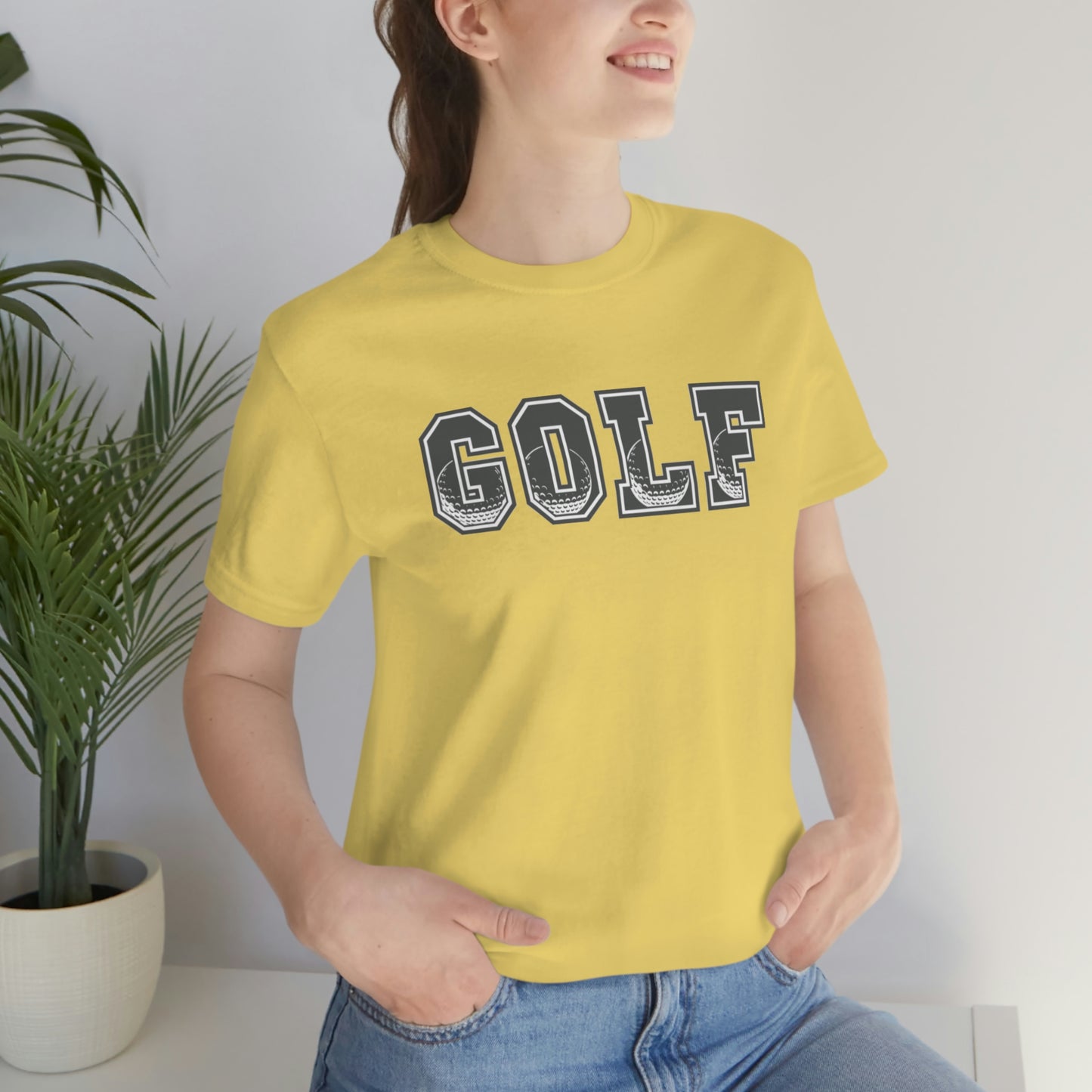 Golf Grey Unisex Jersey Short Sleeve Tee