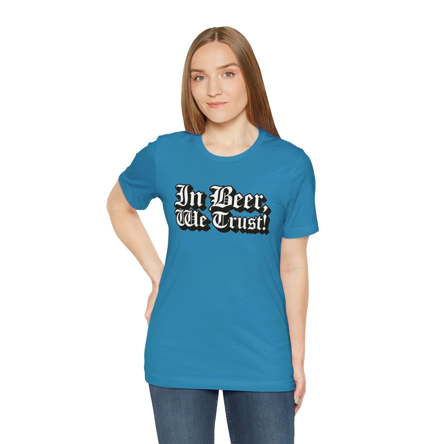 In Beer We Trust Unisex Jersey Short Sleeve Tee