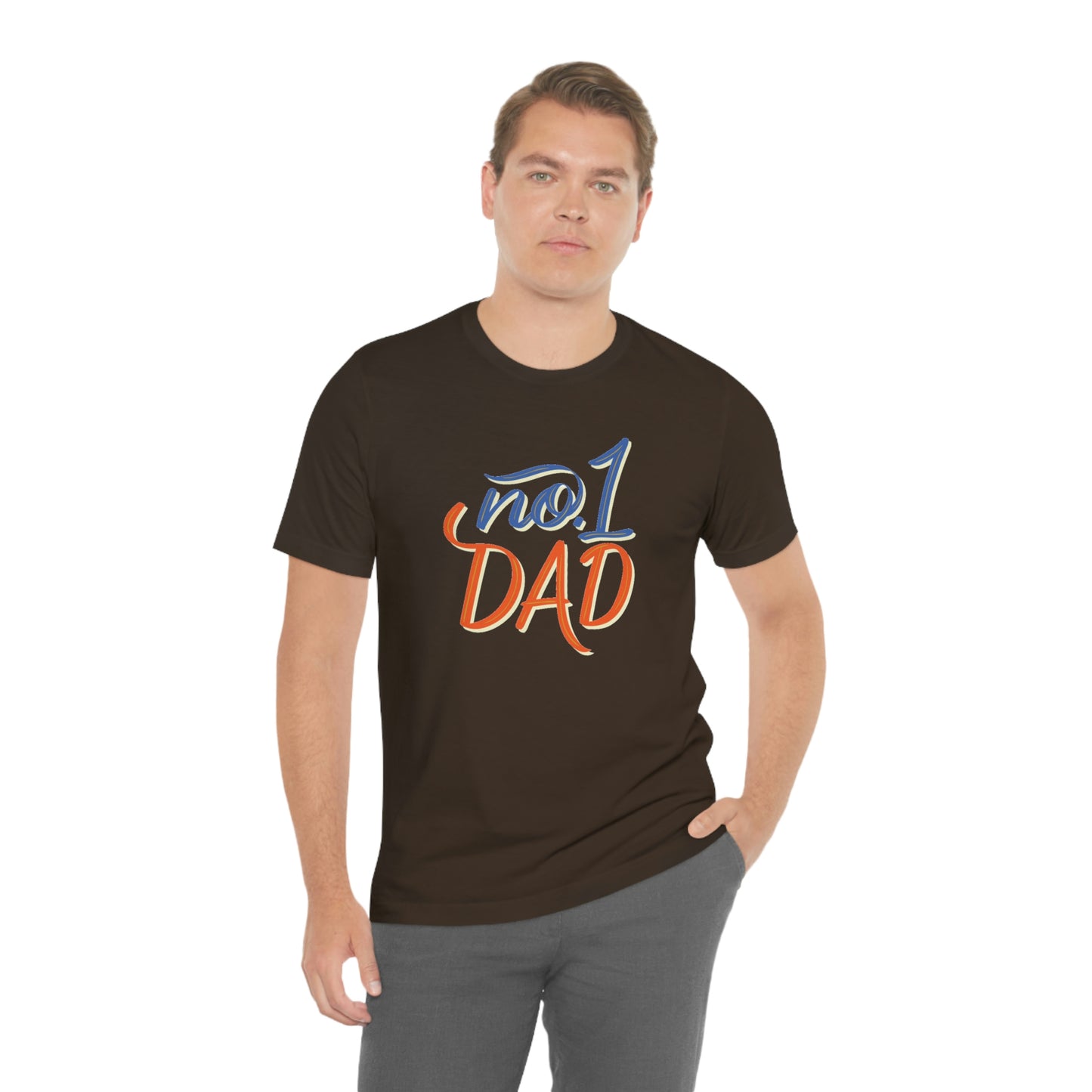 #1 Dad Unisex Jersey Short Sleeve Tee