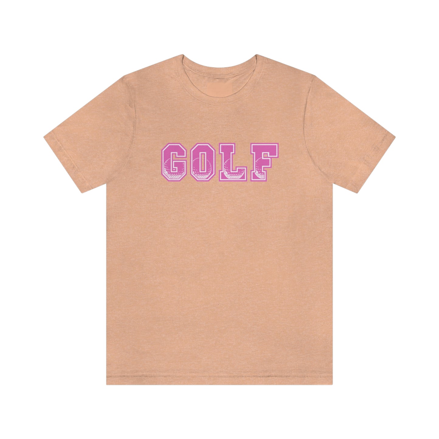 Golf Pink Unisex Jersey Short Sleeve Tee