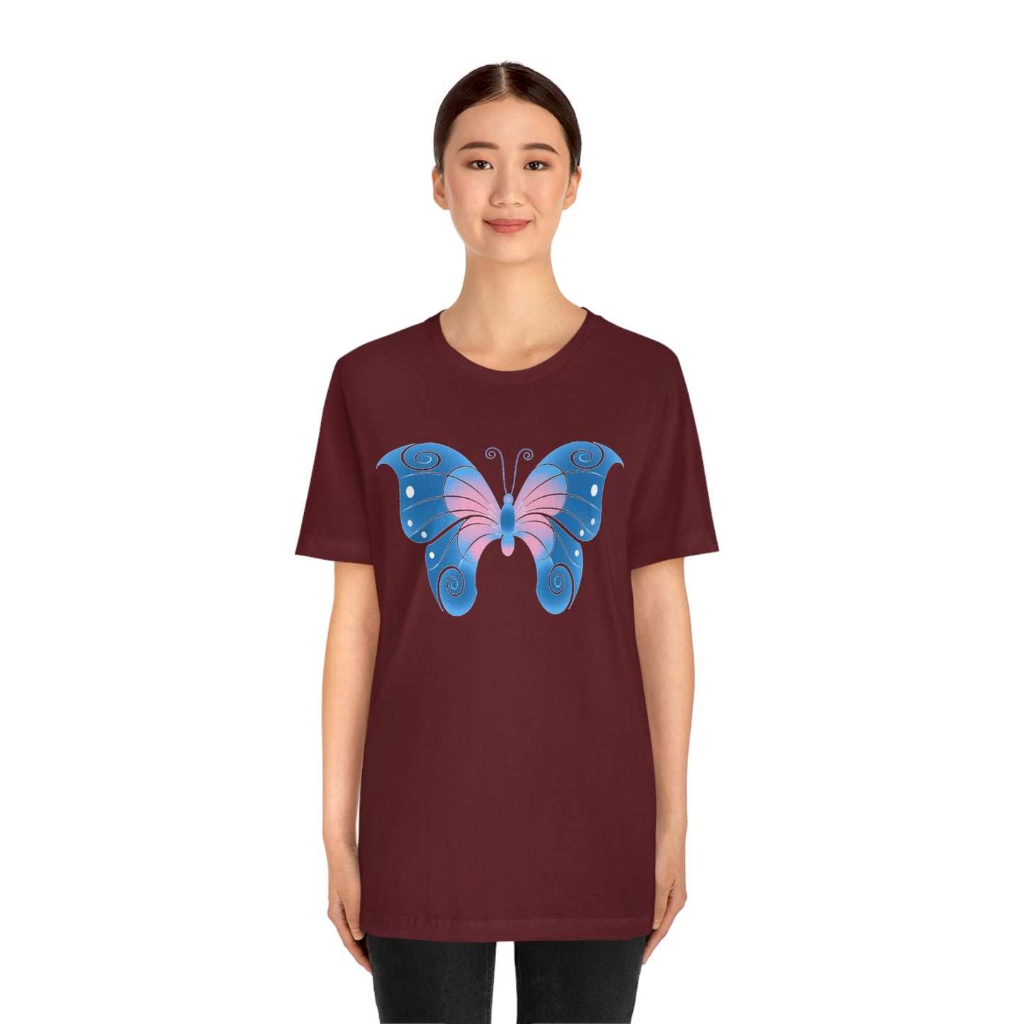 Butterfly Blue Unisex Jersey Short Sleeve Tee