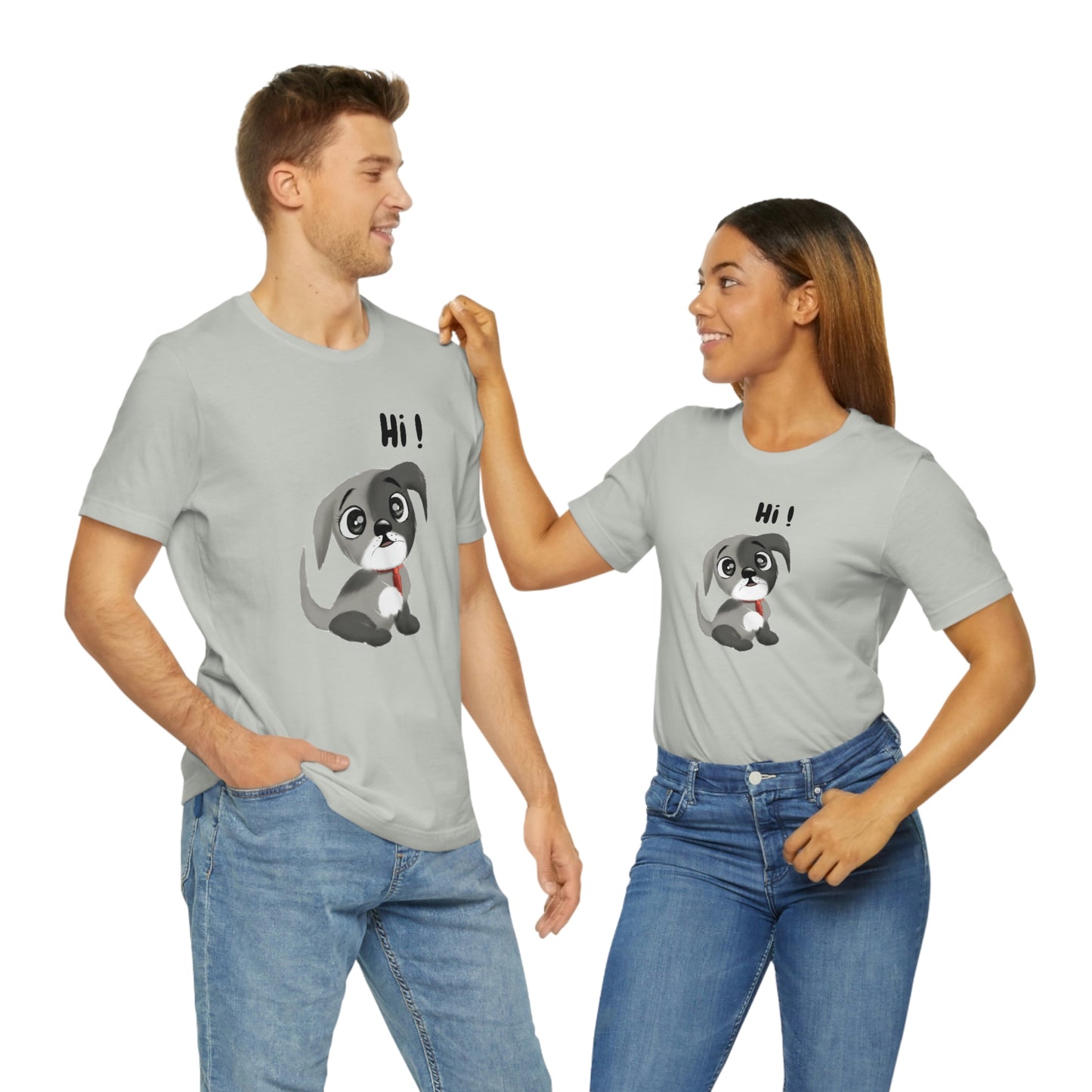 Hi Puppy Unisex Jersey Short Sleeve Tee