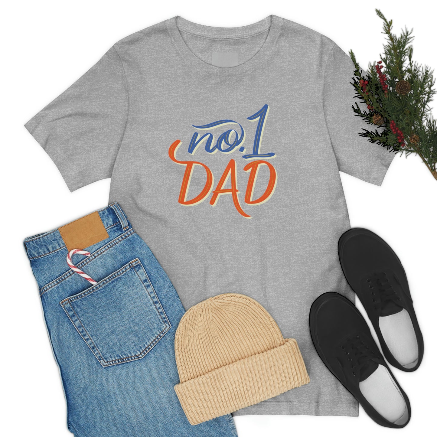 #1 Dad Unisex Jersey Short Sleeve Tee