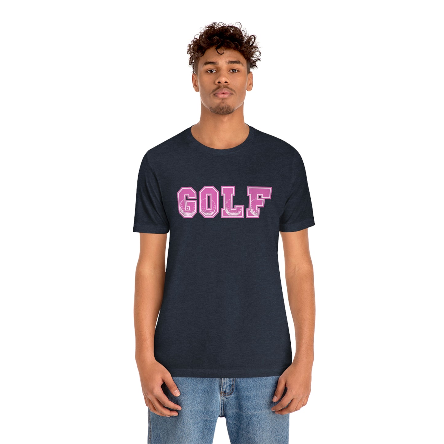 Golf Pink Unisex Jersey Short Sleeve Tee