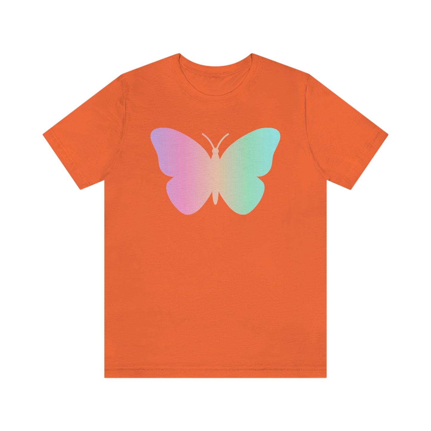 Butterfly Pink and Green Unisex Jersey Short Sleeve Tee