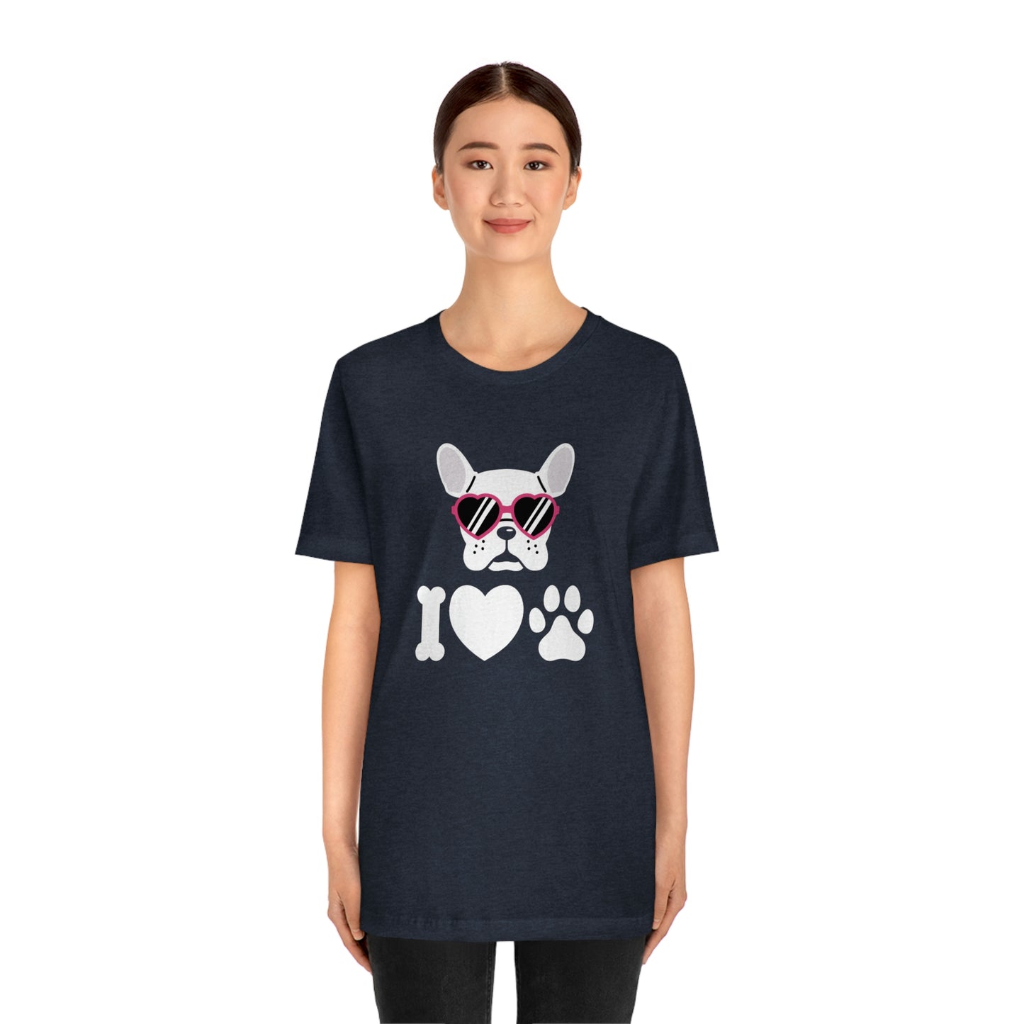 I Love Puppy Love Unisex Jersey Short Sleeve Tee