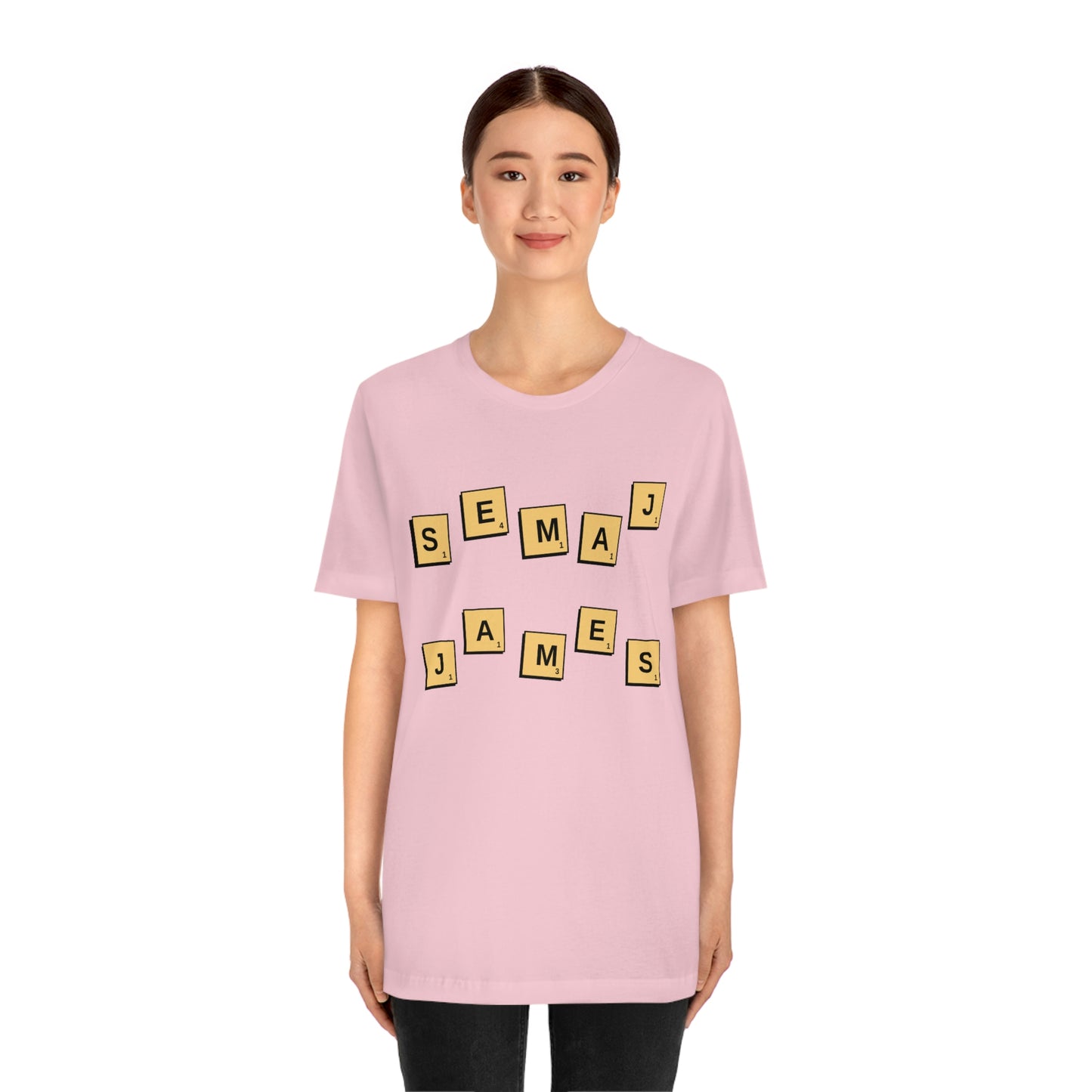 Semaj James Scrabble Unisex Jersey Short Sleeve Tee