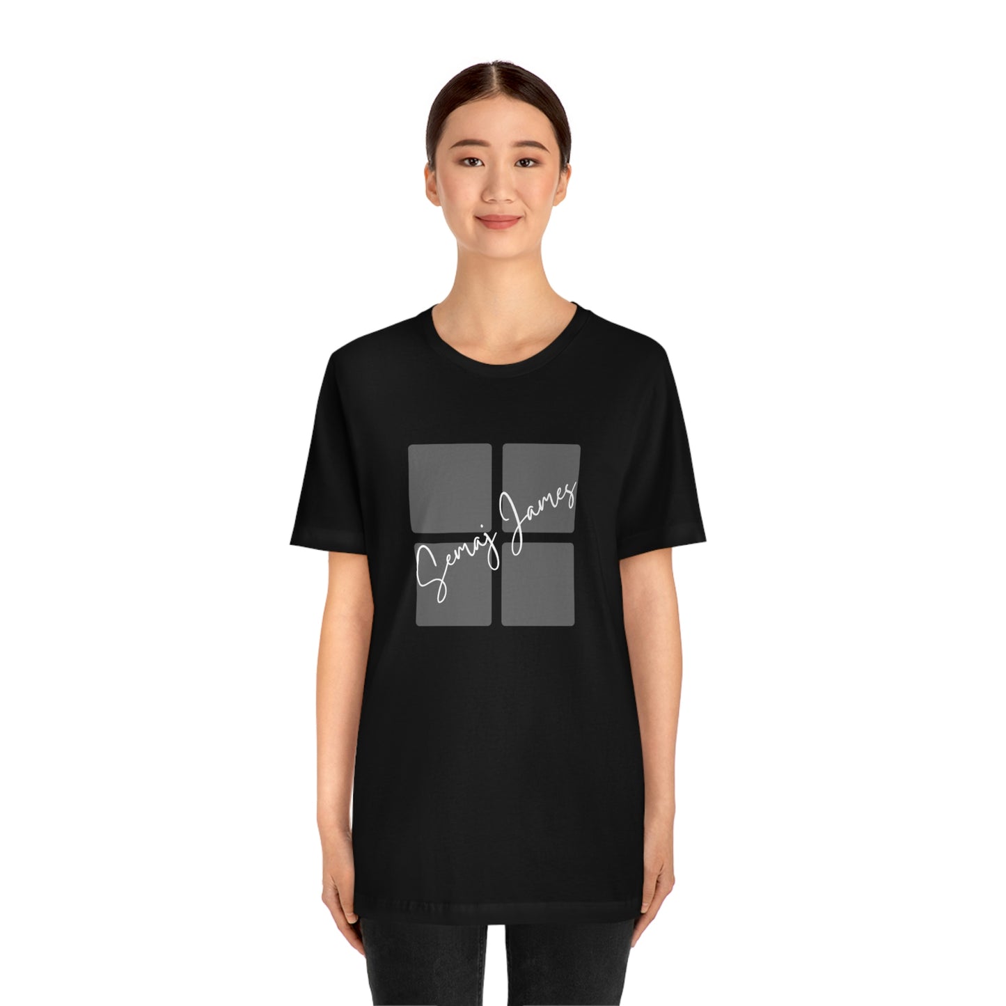 Broken Square Semaj James Unisex Short Sleeve Tee