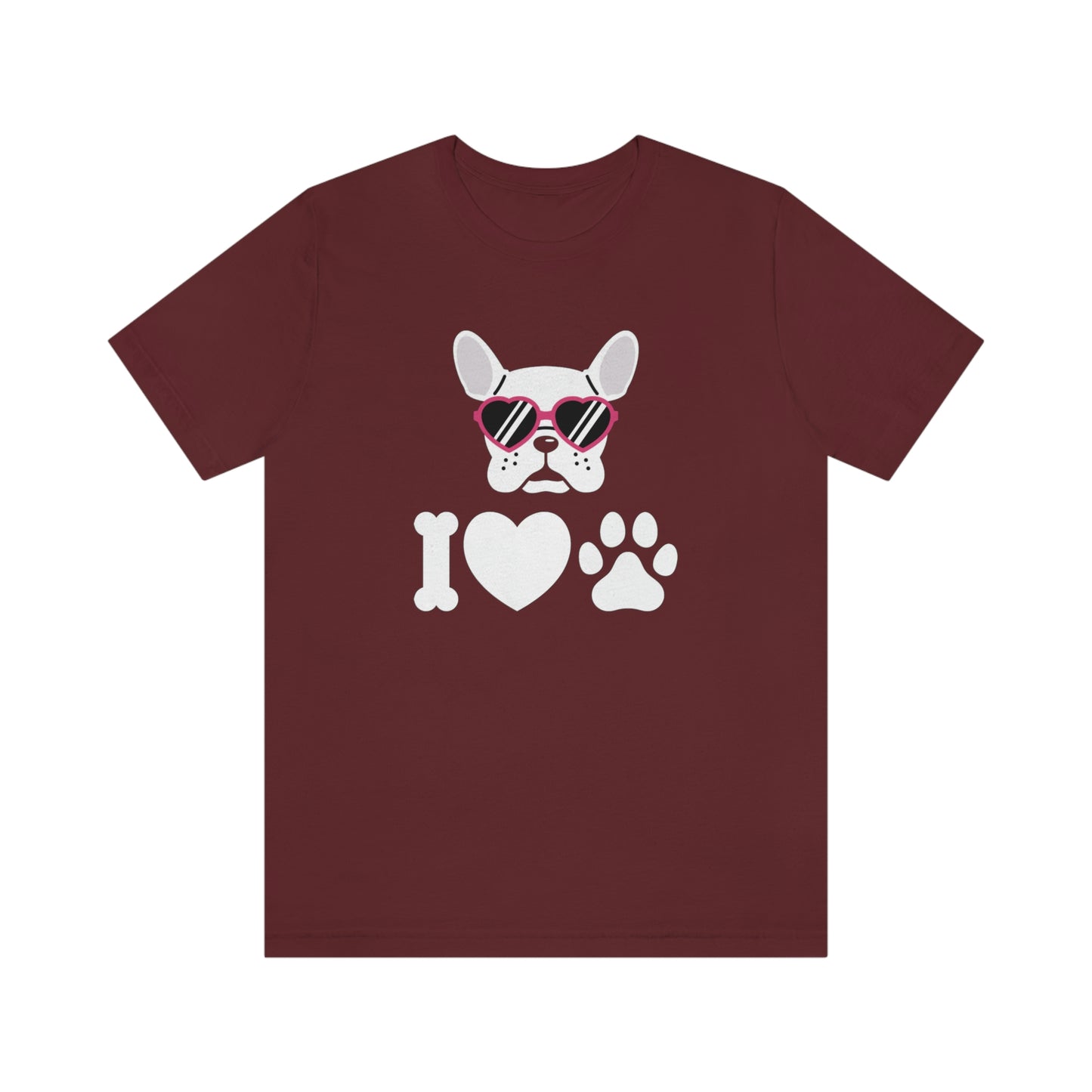 I Love Puppy Love Unisex Jersey Short Sleeve Tee