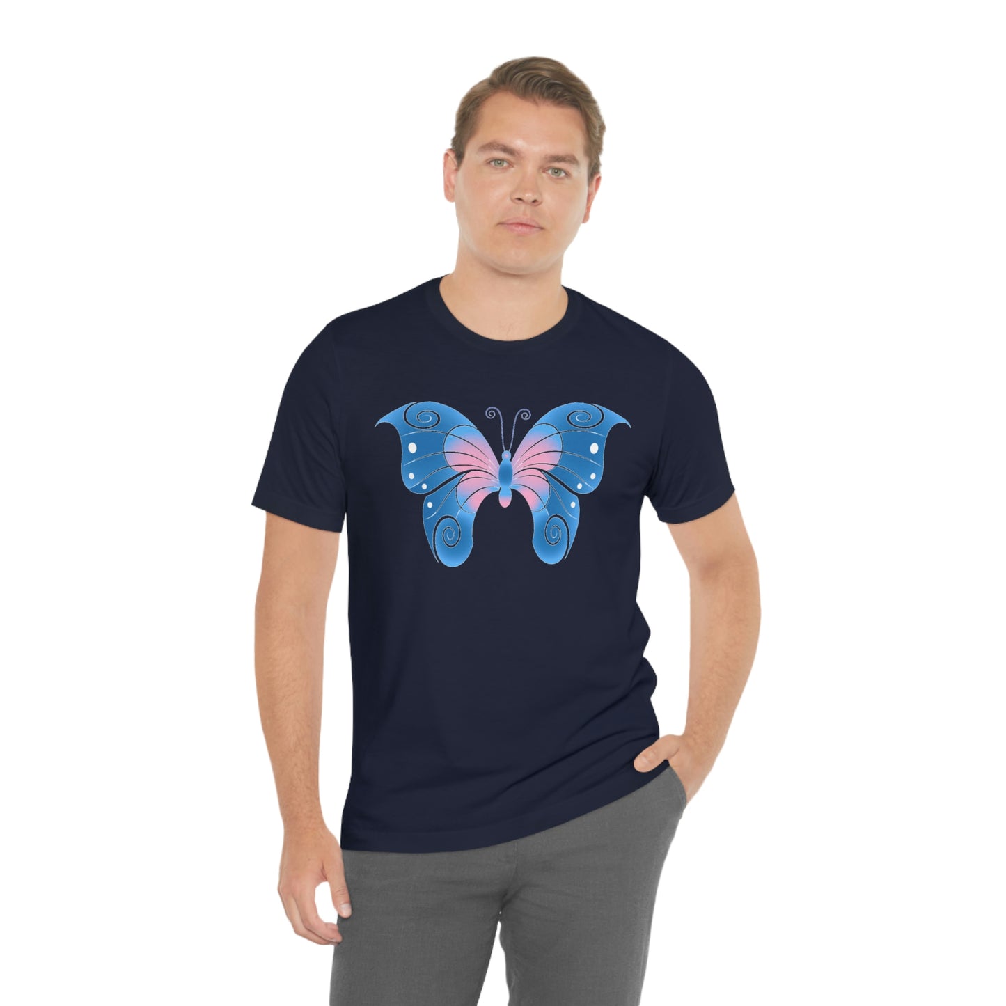 Butterfly Blue Unisex Jersey Short Sleeve Tee