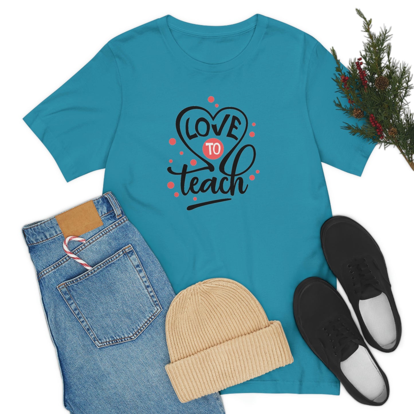 Love To Teach Unisex Jersey Short Sleeve Tee