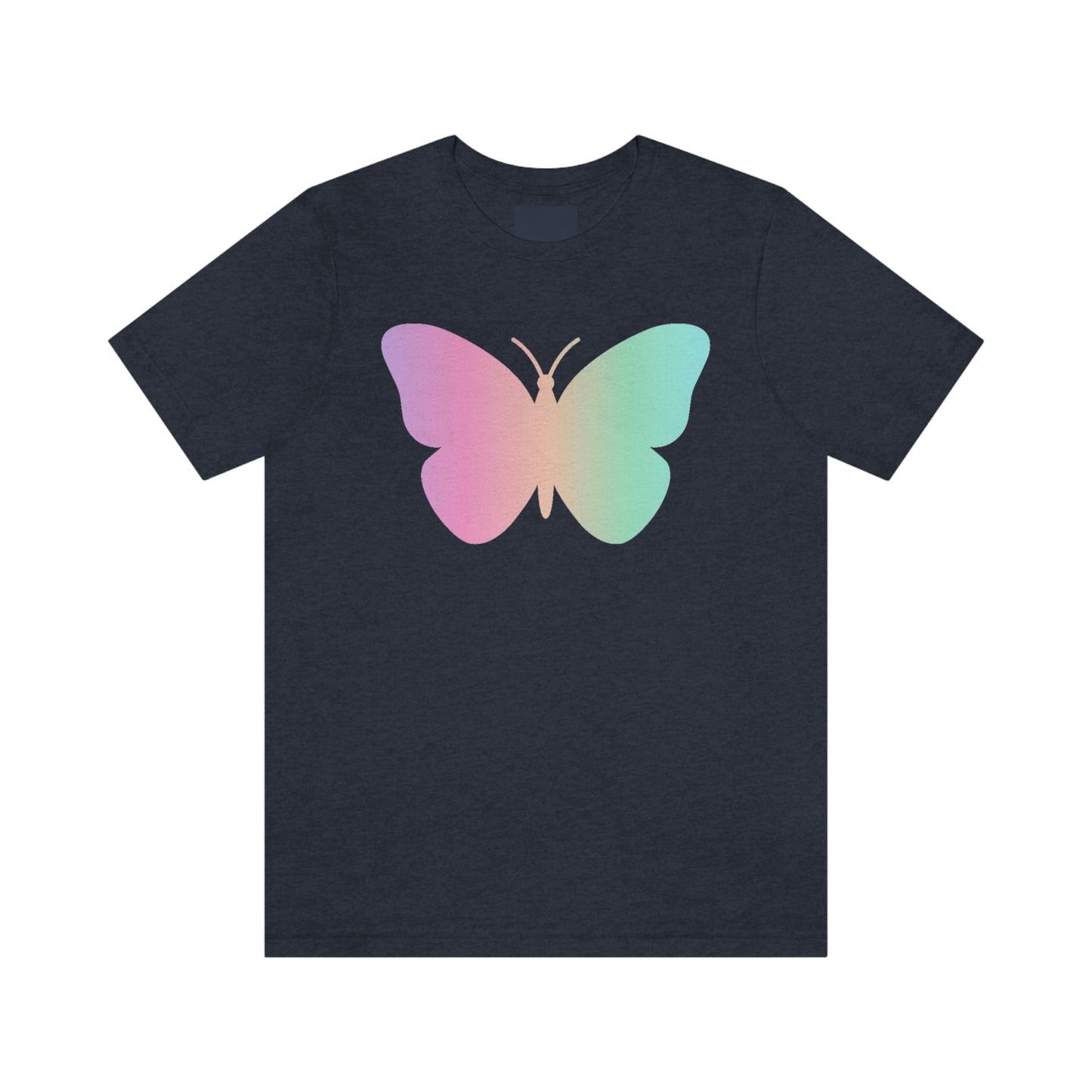 Butterfly Pink and Green Unisex Jersey Short Sleeve Tee