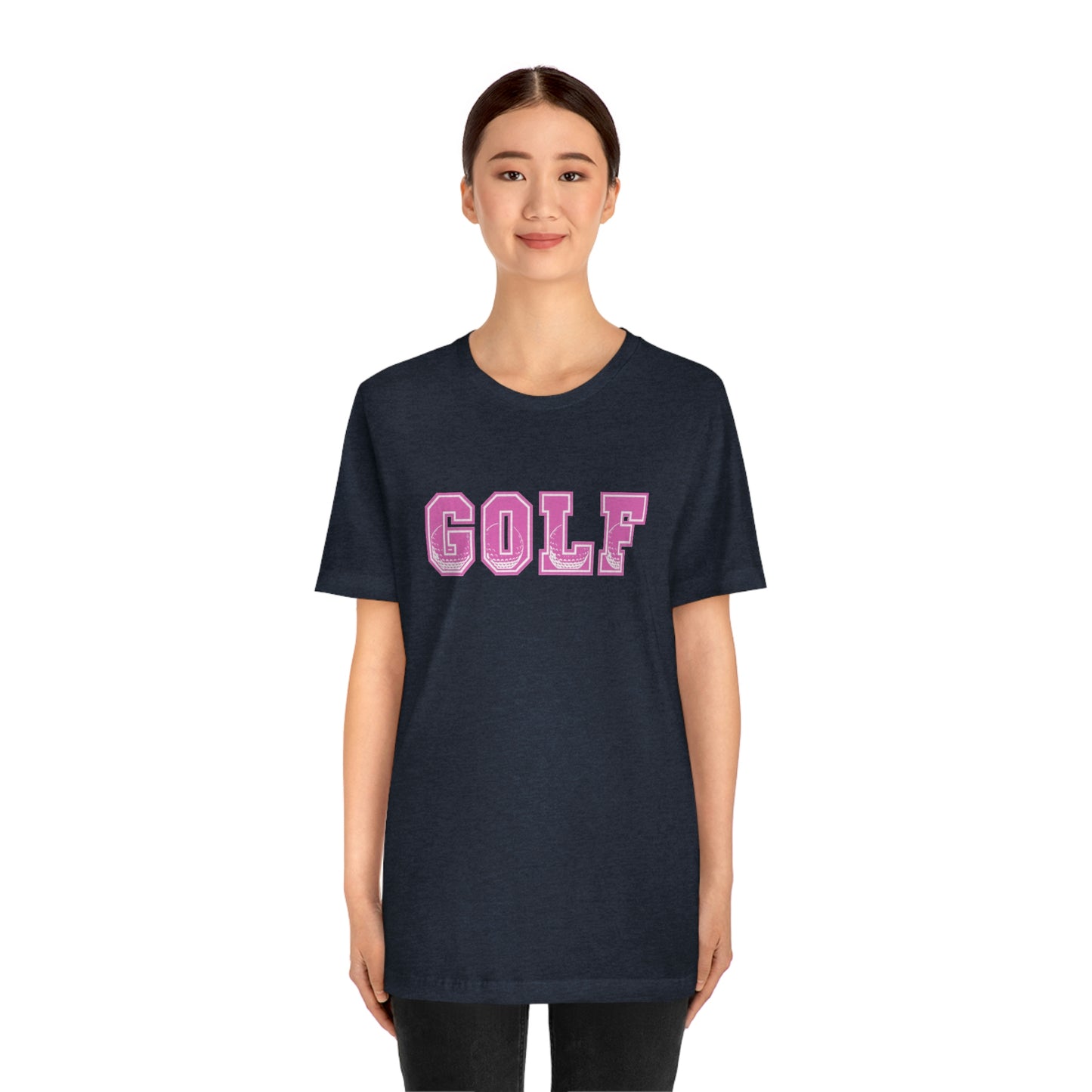 Golf Pink Unisex Jersey Short Sleeve Tee