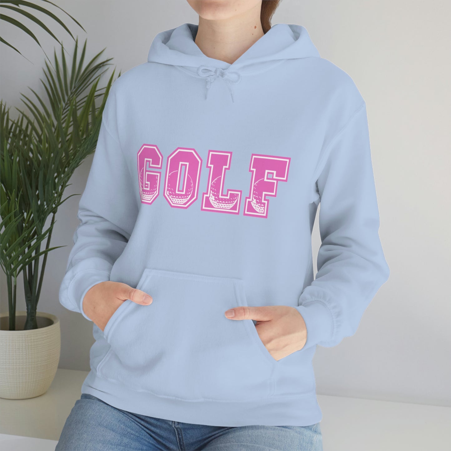 Golf Pink Unisex Heavy Blend™ Hooded Sweatshirt