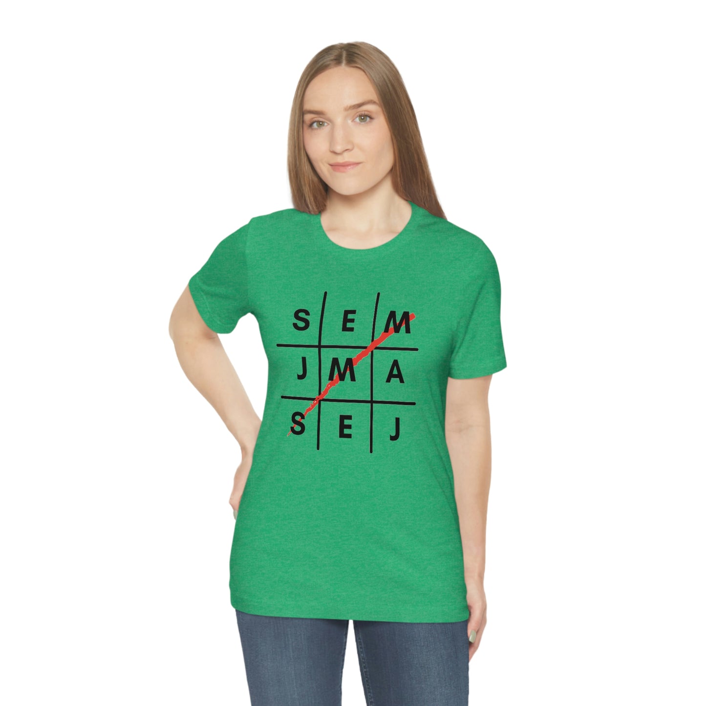 Semaj James Tic Tac Toe Unisex Jersey Short Sleeve Tee