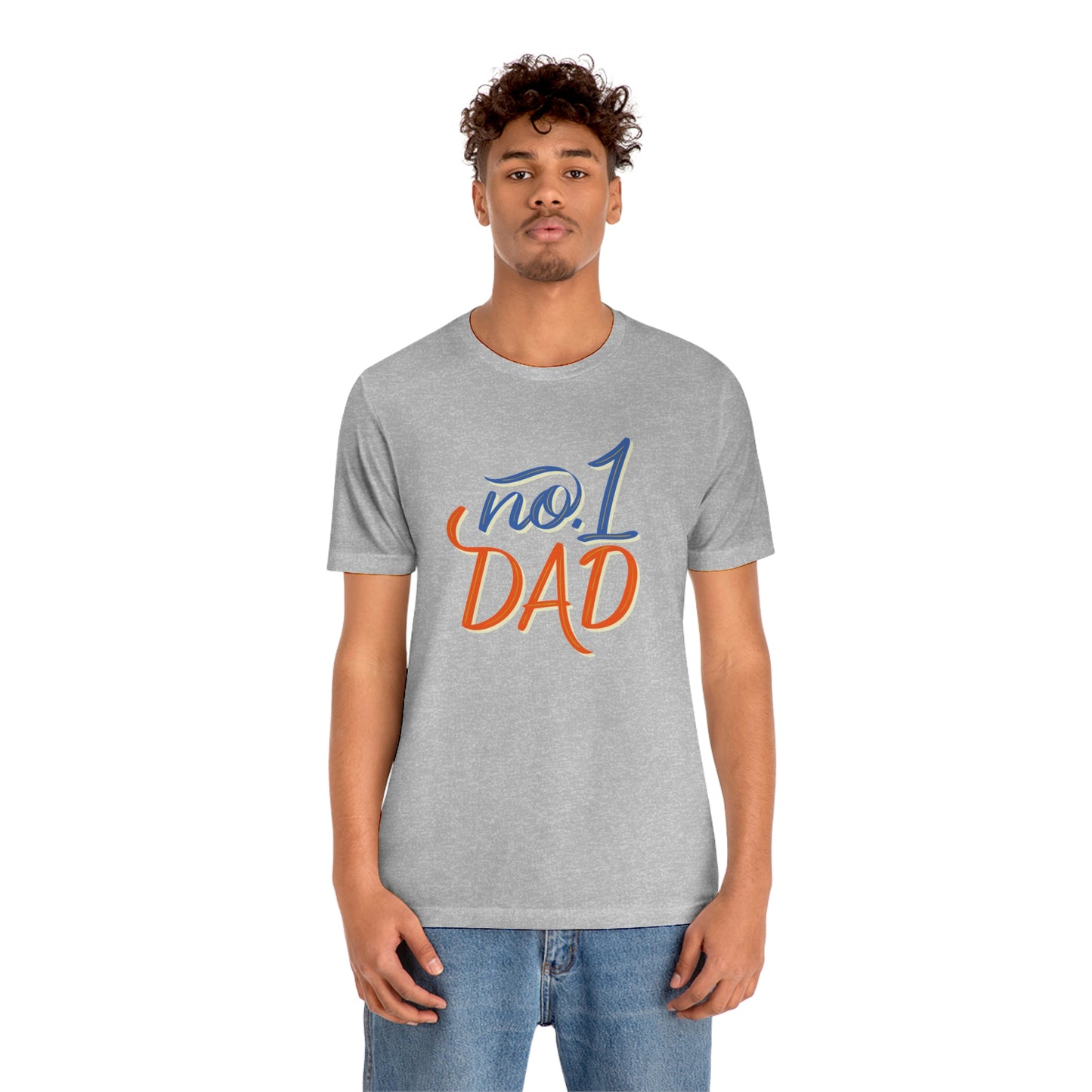 #1 Dad Unisex Jersey Short Sleeve Tee