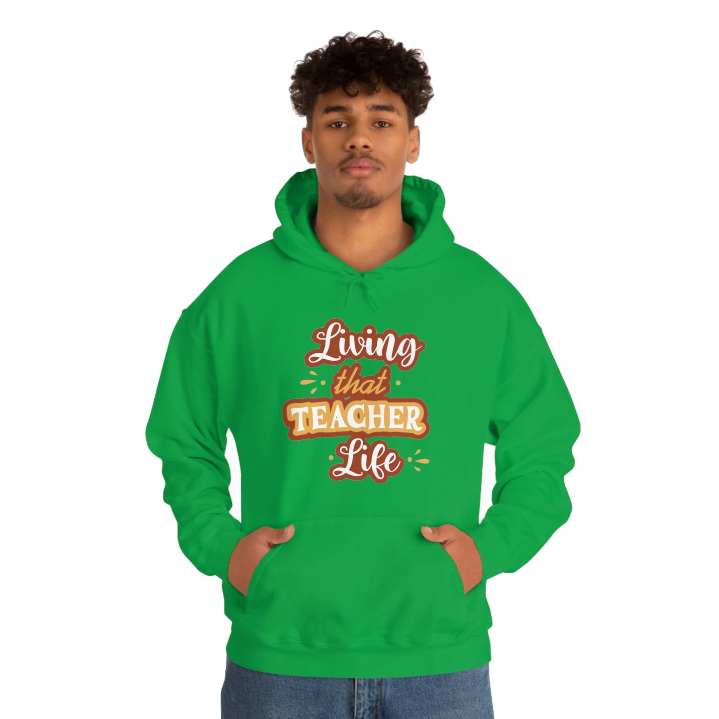 Living That Teacher Life Unisex Heavy Blend™ Hooded Sweatshirt