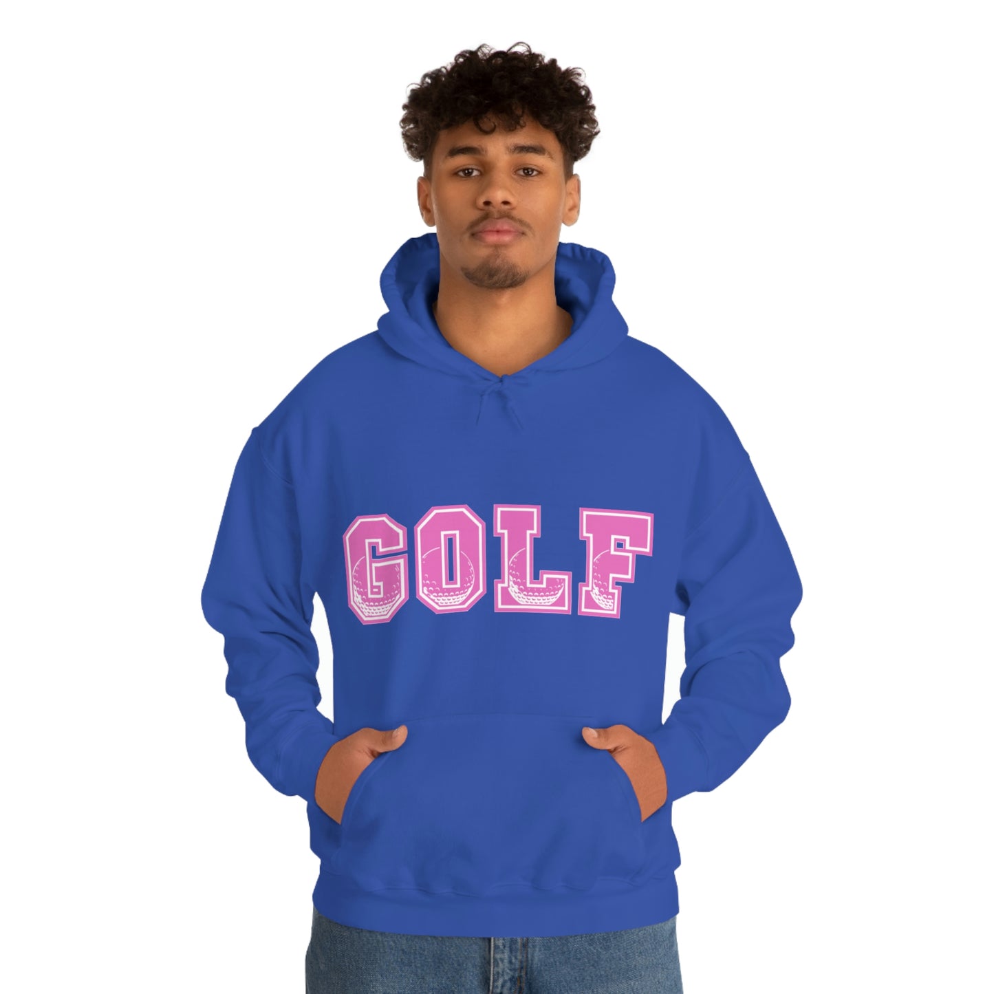 Golf Pink Unisex Heavy Blend™ Hooded Sweatshirt