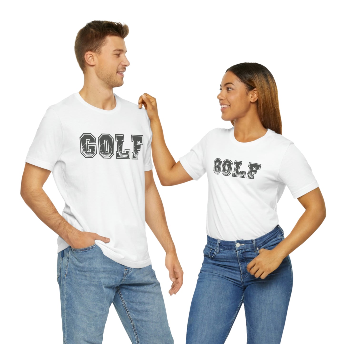 Golf Grey Unisex Jersey Short Sleeve Tee