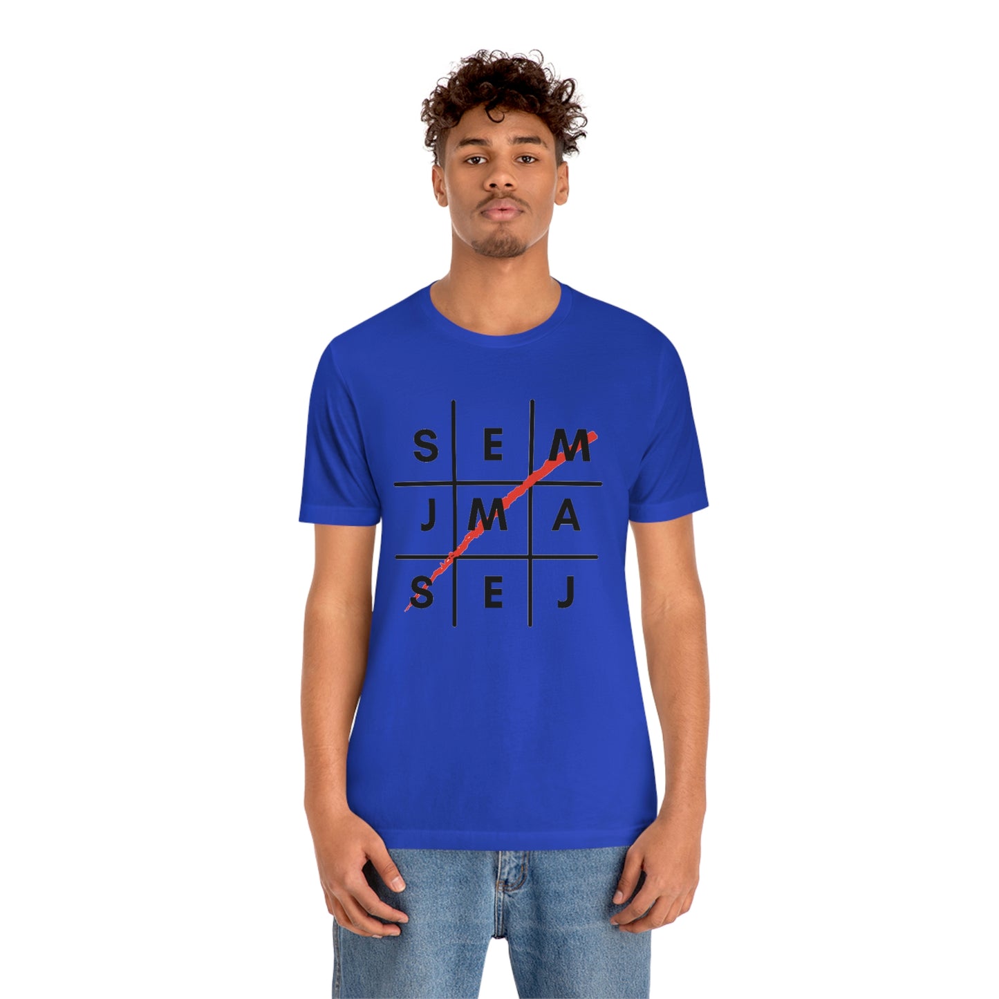 Semaj James Tic Tac Toe Unisex Jersey Short Sleeve Tee