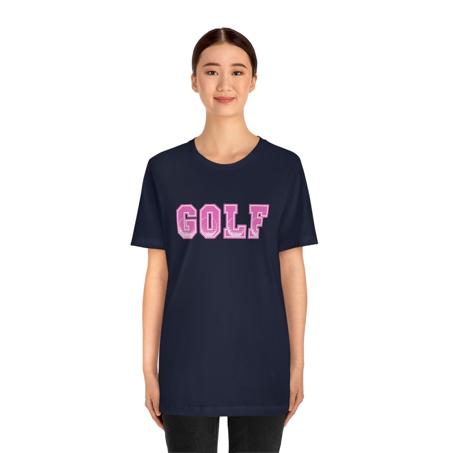 Golf Pink Unisex Jersey Short Sleeve Tee