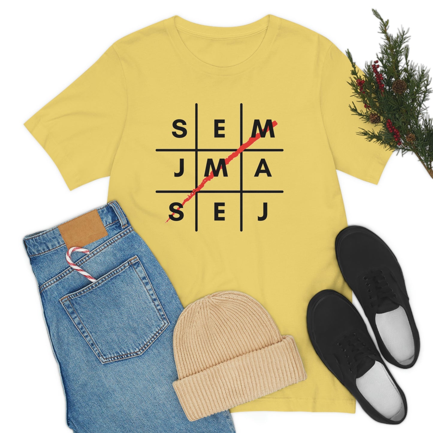 Semaj James Tic Tac Toe Unisex Jersey Short Sleeve Tee