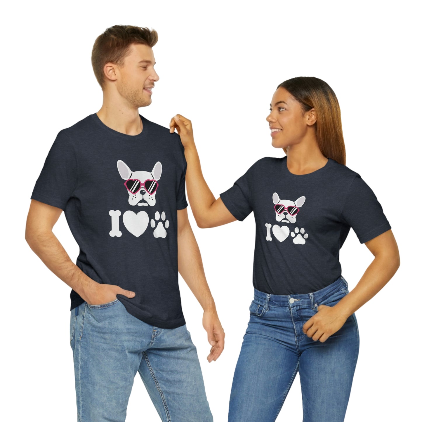 I Love Puppy Love Unisex Jersey Short Sleeve Tee