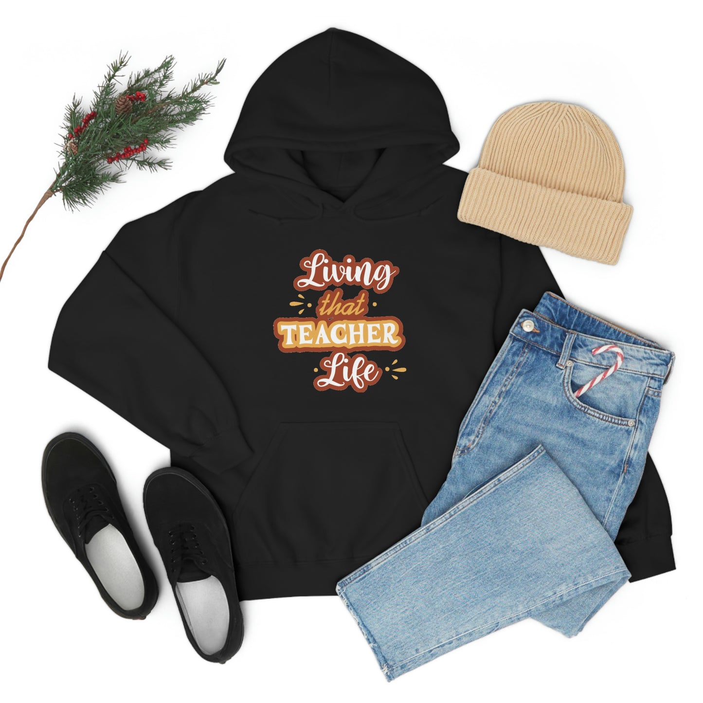 Living That Teacher Life Unisex Heavy Blend™ Hooded Sweatshirt